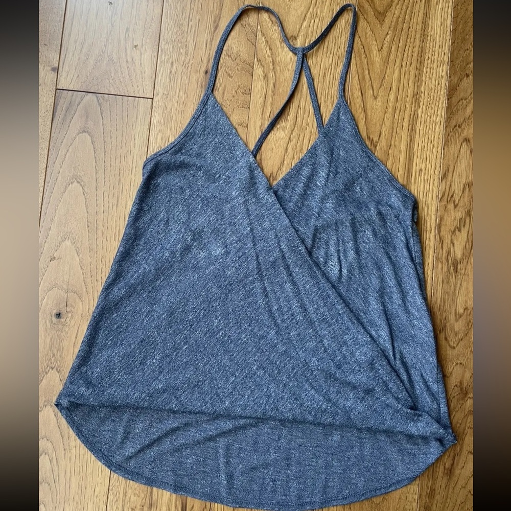 Abercrombie and Fitch Blue Surplice Tank Top Size XS